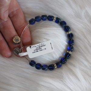 Alex and Ani,  Eden EWB Cobalt beaded bracelet